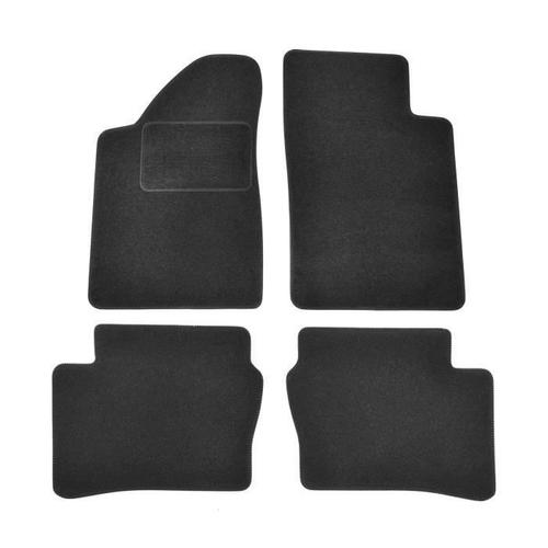 Jj Automotive | Tapis De Sol Noir Velours Sur Mesure Pour Mercedes Sprinter I 2 1995-2006, 4pcs, Base Antidérapante