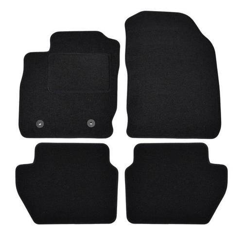 Tapis De Sol Noir Velours Sur Mesure Pour Ford Ecosport Depuis 2018, 4pcs, Ajustement Précis, Renforcée Dans La Zone De La Pédale