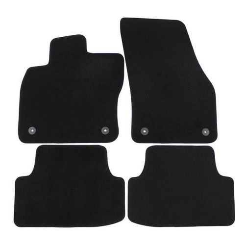 Tapis De Sol De Qualité Noir Supérieure Pour Seat Ateca Depuis 2016 4pcs, Ajustement Précis, Renforcée Dans La Zone De La Pédale