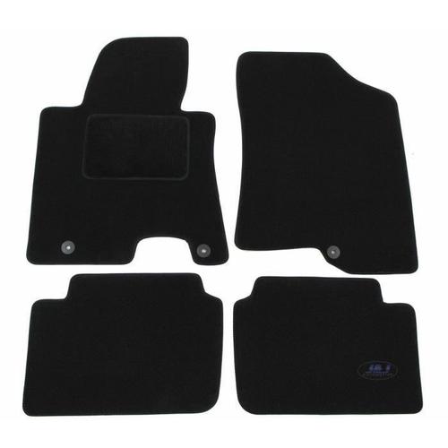 J&j Automotive | Tapis De Sol Noir Velours Compatible Avec Kia Ceed 5p 2006-2012 4pcs