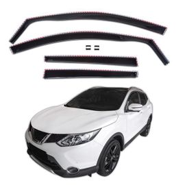 Déflecteurs D'air - Scoutt - Nissan Qashqai J11 - Fumé - Acrylique Renforcé - Installation Facile