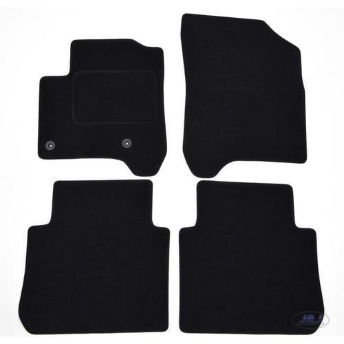 J&j Automotive | Tapis De Sol Noir Velours Sur Mesure Pour Citroën C3 Picasso 2008-2016