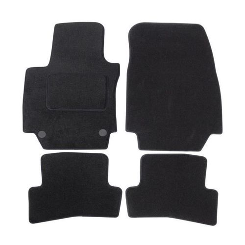 Tapis De Sol Noir Velours - J&j Automotive - Renault Captur 2013-2019 - Sur Mesure - Antidérapant - Imperméable