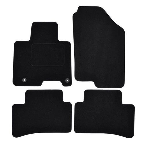 Tapis De Sol Noir Velours Sur Mesure Pour Hyundai Tucson Depuis 2021, 4pcs, Ajustement Précis, Renforcée Dans La Zone De La Pédale