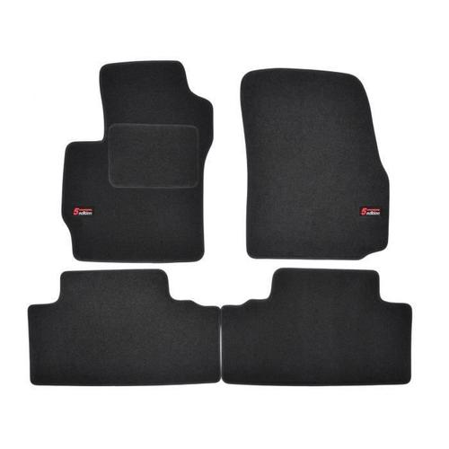 Logo Tapis De Sol Noir Velours Sur Mesure Pour Mazda 5 2005-2010, 4pcs, Ajustement Précis, Renforcée Dans La Zone De La Pédale