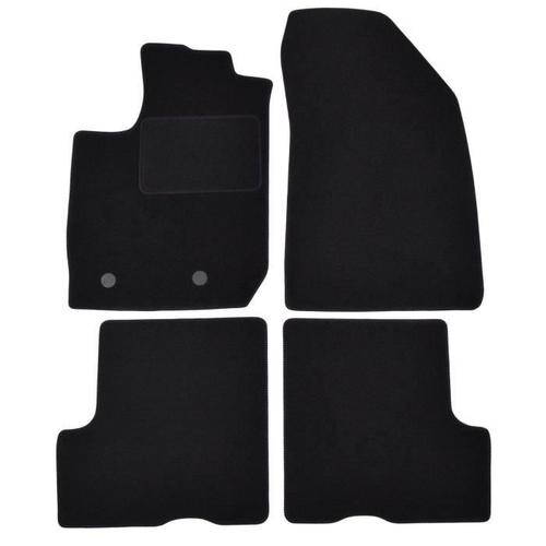 J&j Automotive | Tapis De Sol Noir Velours Compatible Avec Dacia Duster 2018-Prés 4pcs