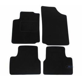 Tapis De Sol Noir Velours - J&j Automotive - Citroën C3 2002-2009 - Sur Mesure - Antidérapant - Imperméable