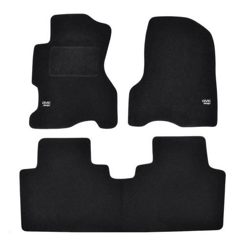 Logo Tapis De Sol Noir Velours Sur Mesure Pour Honda Civic 5d 2000-2005, 4pcs, Ajustement Précis, Base Antidérapante