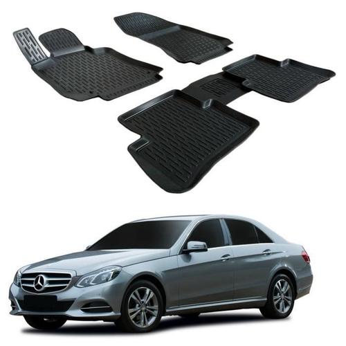 Scoutt | 3d Tapis De Sol En Caoutchouc Premium Compatible Avec Mercedes E-Class W212 2011-17