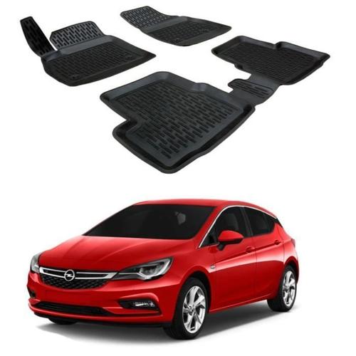 | 3d Tapis De Sol En Caoutchouc Premium Compatible Avec Opel Astra K 2016-Prés 4 Pièces Scoutt