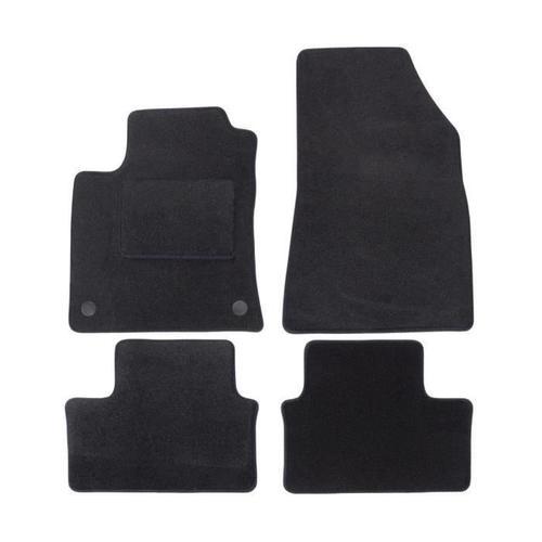 J&j Automotive | Tapis De Sol Noir Velours Compatible Avec Renault Clio V Depuis 2019