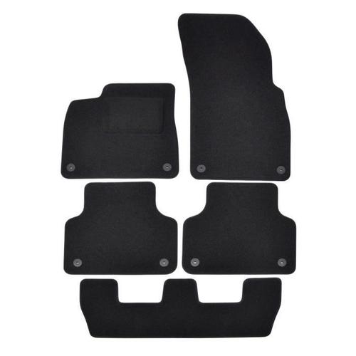 Tapis De Sol Noir Velours Sur Mesure Pour Audi Q7 Depuis 2018, 5pcs, Ajustement Précis, Renforcée Dans La Zone De La Pédale