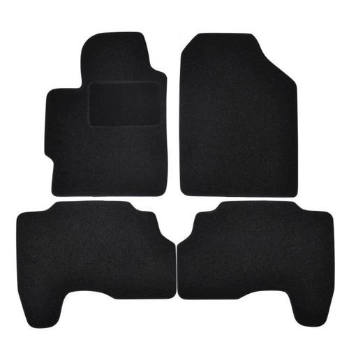 Tapis De Sol Noir Velours Sur Mesure Pour Toyota Yaris 2006-2010, 4pcs, Ajustement Précis, Renforcée Dans La Zone De La Pédale