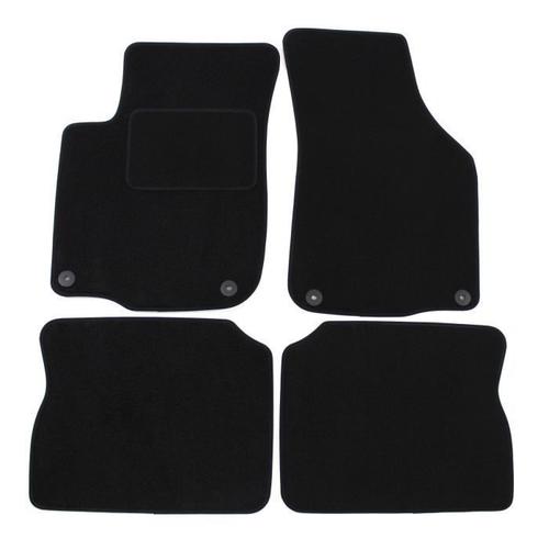 Tapis De Sol Noir Velours Sur Mesure Pour Seat Leon 1 1999-2005, Ajustement Précis, Renforcée Dans La Zone De La Pédale