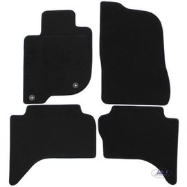 Tapis De Sol Noir Velours - J&j Automotive - Fiat Fullback - Sur Mesure - Antidérapant - Imperméable