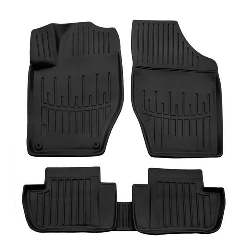 Tapis De Sol En Caoutchouc Premium - Scoutt - Peugeot 308 2007-2013 - 3d Design - Résistant À L'eau - Flexible