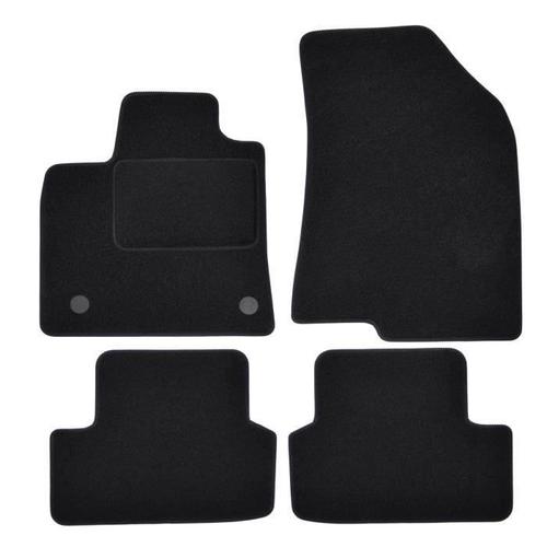 Tapis De Sol Noir Velours Sur Mesure Pour Dacia Sandero Depuis 2020, 4pcs, Ajustement Précis, Renforcée Dans La Zone De La Pédale