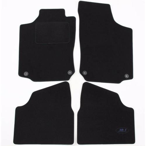 J&j Automotive | Tapis De Sol Noir Velours Compatible Avec Opel Corsa C 2000-2006 4pcs