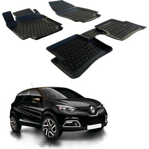 Tapis De Sol 3d - Scoutt - Renault Captur 2014-2019 - Caoutchouc Premium - Résistant À L'eau - Sur Mesure