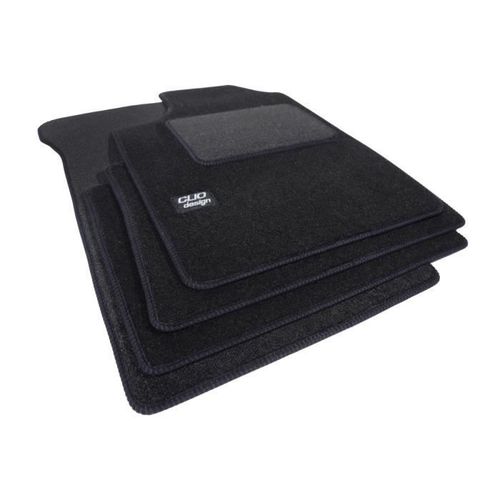 Tapis De Sol Velours - J&j Automotive - Renault Clio 2 - Antidérapant - Sur Mesure - 6-7 Mm D'épaisseur