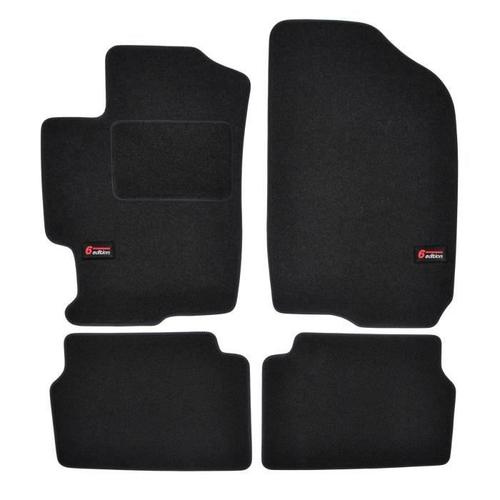 Logo Tapis De Sol Noir Velours Sur Mesure Pour Mazda 6 2008-2012 , 4pcs, Ajustement Précis, Renforcée Dans La Zone De La Pédale