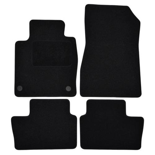 Tapis De Sol Noir Velours Sur Mesure Pour Nissan Juke Depuis 2019, 4pcs, Ajustement Précis, Renforcée Dans La Zone De La Pédale