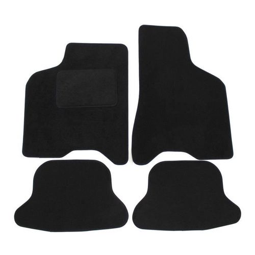 Tapis De Sol Noir Velours Sur Mesure Pour Vw Lupo 1998-2005, Ajustement Précis, Renforcée Dans La Zone De La Pédale