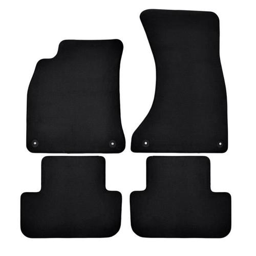 Tapis De Sol De Qualité Noir Supérieure Pour Audi A4 B9 Depuis 2016 4pcs, Ajustement Précis, Renforcée Dans La Zone De La Pédale