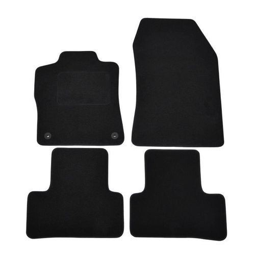 Tapis De Sol Noir Velours Sur Mesure Pour Peugeot 308 Depuis 2022, 4pcs, Ajustement Précis, Renforcée Dans La Zone De La Pédale