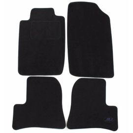 Tapis De Sol Noir Velours - J&j Automotive - Peugeot 206 1998-2005 - Sur Mesure - Antidérapant - Imperméable