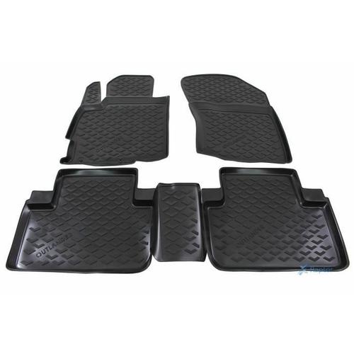 J&j Automotive | Premium 3d Tapis De Sol En Coautchouc Compatible Avec Outlander 2012-2014, Depuis 2014