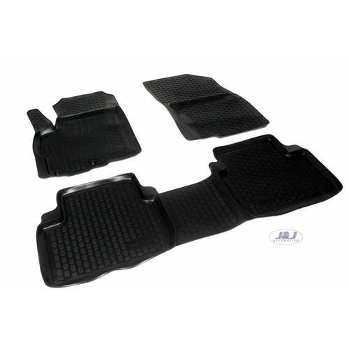 J&j Automotive | 3d Tapis De Sol En Caoutchouc Compatible Aveco Mitsubishi Outlander 2007-13 4pcs