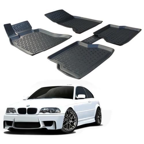 Scoutt | 3d Tapis De Sol En Caoutchouc Premium Compatible Avec Bmw 3 Series E46 1998-2005