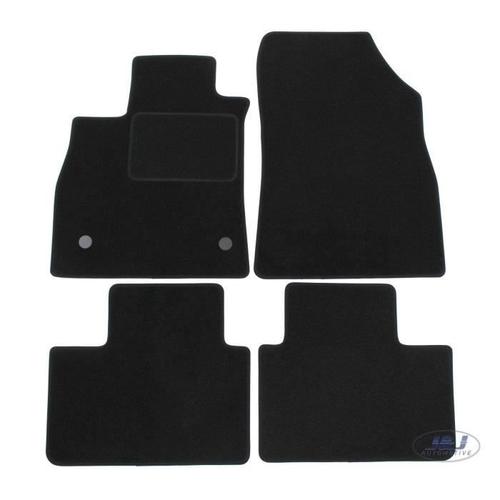 J&j Automotive | Tapis De Sol Noir Velours Compatible Avec Renault Talisman 2016-Prés 4pcs