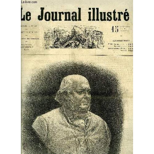 Le Journal Illustre N° 26 - Jules Janin, Buste D Adam Salomon, Dessiné Par Henri Meyer, Jules Janin Par A. Buchon, Dix Compositions De J.F. Millet, Théatres Et Beaux Arts, Les Cités Alsaciennes De(...)