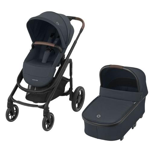 Maxi-Cosi Poussette Duo Combinée Plaza Plus, De La Naissance À 4 Ans (22kg), Nacelle Incluse, Confortable, Essential Graphite