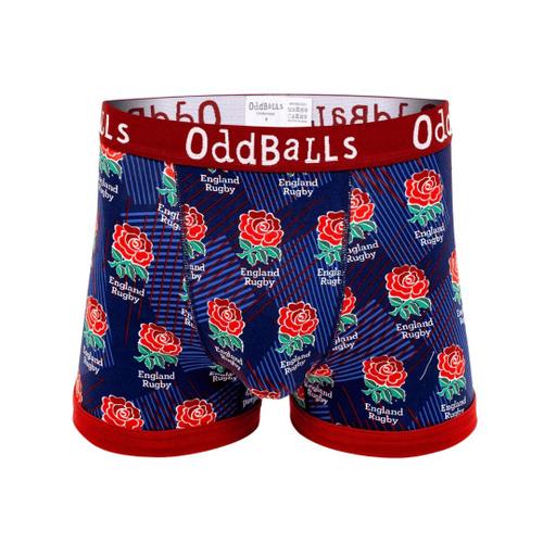 Oddballs Mens Alternate England Rugby Boxer Shorts