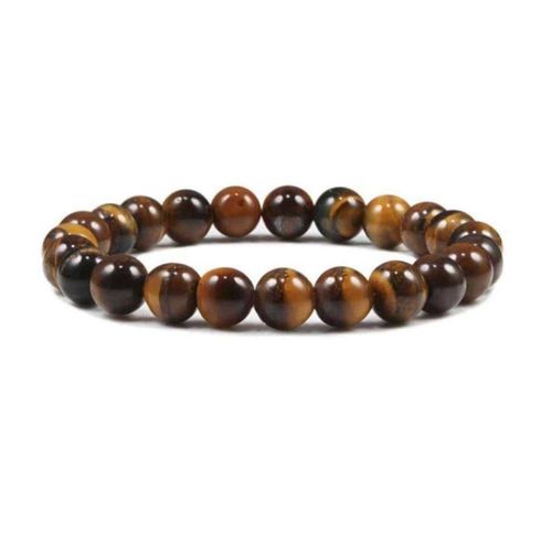 Bracelet Oeil De Tigre Boule 8mm Homme Femme Protection