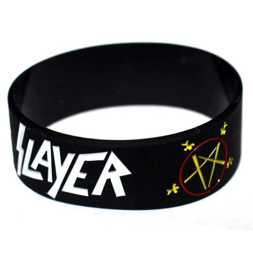 1 Bracelet Silicone Groupe Slayer Hard Rock Roll Heavy Metal Homme Femme Ado