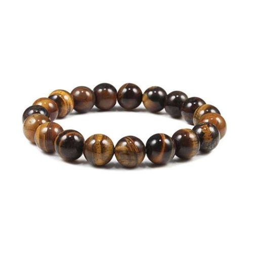 Bracelet Oeil De Tigre Boule 10mm Homme Femme Protection