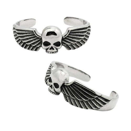Bracelet Crane Aillé Femme Diamètre 6.5cm Style Hells Biker Motard