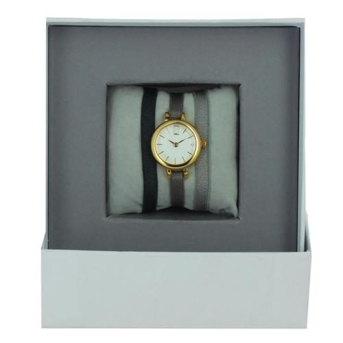 Coffret Montre Ruban Les Interchangeables Marron/Vert/Kaki