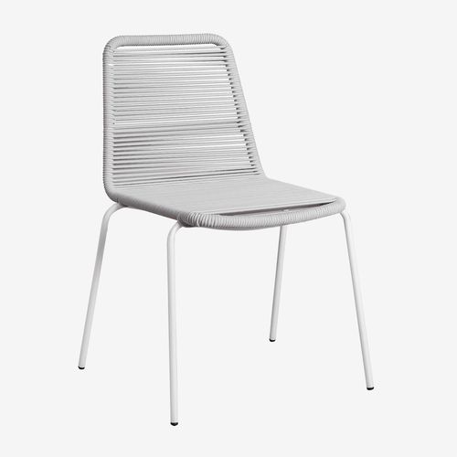 Lot De 2 Chaises De Salle À Manger Empilables Mileyd Gris Clair