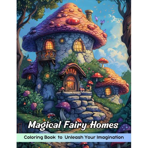 Magical Fairy Homes Coloring Book: Magical Fairy Homes Coloring Page, Enchanted Dwellings For Creative Exploration