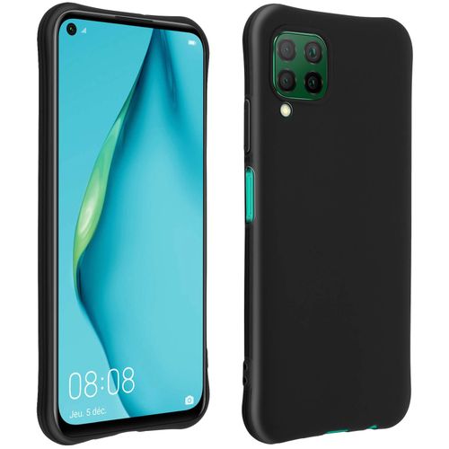 Coque Huawei P40 Lite Protection Silicone Gel Flexible Coins Bumper Noir