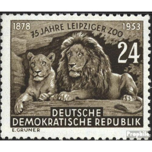 Ddr 397x Ii (Complète.Edition.) Rare Filigrane Oblitéré 1953 75 Années Leipzig Zoo