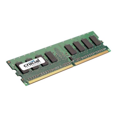 Crucial - DDR2 - module - 2 Go - DIMM 240 broches - 800 MHz / PC2-6400 - CL6 - 1.8 V - mémoire sans tampon - non ECC - pour ASUS M2N, M2N32; BFG NVIDIA nForce 680; ECS 761, G31; Intel Desktop...
