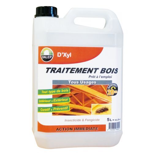 Traitement du bois - préventif et curatif - sans odeur - 5 L - D XYL DALEP