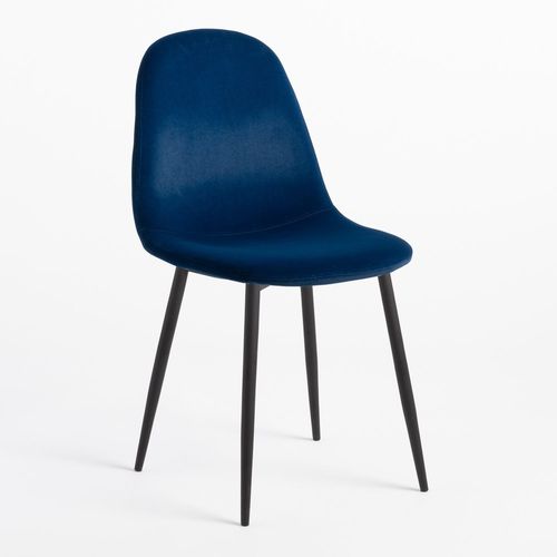 Pack 2 Chaises De Salle À Manger En Velours Glamm Noir