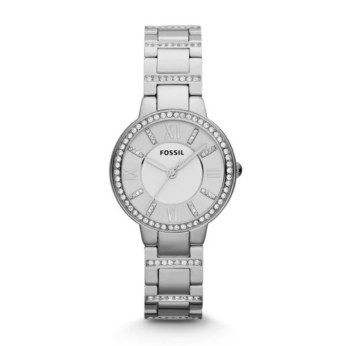 Fossil Montre Argent Analogique Femmes Virginia Es3282